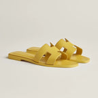 HERMES 0RAN SANDAL JAUNE IMPERIAL