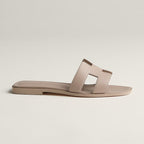 HERMES 0RAN SANDAL BEIGE MASTIC