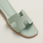 HERMES 0RAN SANDAL VERT JADE