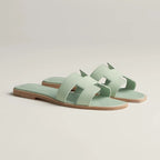 HERMES 0RAN SANDAL VERT JADE