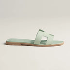 HERMES 0RAN SANDAL VERT JADE