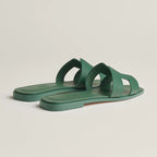 HERMES 0RAN SANDAL VERT LIERRE