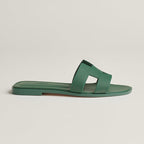HERMES 0RAN SANDAL VERT LIERRE