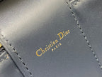 DIOR CD SIGNATURE VANITY 16CM BLUE OBLIQUE EMBROIDERY