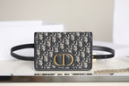 DIOR 30 MONTAIGNE 19CM BLUE OBLIQUE EMBROIDERY