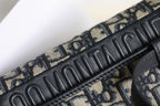 DIOR 30 MONTAIGNE 19CM BLUE OBLIQUE EMBROIDERY