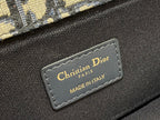 DIOR 30 MONTAIGNE 21.5CM BLUE OBLIQUE EMBROIDERY