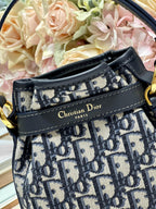DIOR CEST CD 17CM BLUE OBLIQUE EMBROIDERY