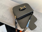 GUCCI 1955 Horsebit Bag 25cm Black Calfskin Gold Hardware