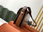 GUCCI 1955 Horsebit Bag 25cm Brown Calfskin Gold Hardware