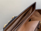 GUCCI 1955 Horsebit Bag 25cm Brown Calfskin Gold Hardware