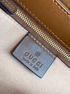 GUCCI 1955 Horsebit Bag 25cm Brown Calfskin Gold Hardware