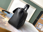 GUCCI Marmont 26.5cm Black Calfskin Gold Hardware