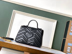 GUCCI Marmont 26.5cm Black Calfskin Gold Hardware