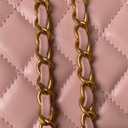 CHANEL Vanity Case 17cm Pink Lambskin Gold hardware