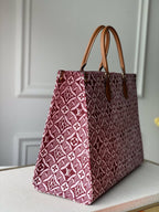 LOUIS VUITTON LV SINCE 1854 ONTHEGO GM BORDEAUX RED TEXTILE