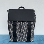 DIOR MOTION BACKPACK BEIGE AND BLACK OBLIQUE