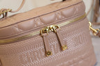 DIOR SMALL TRAVEL VANITY CASE BEIGE LAMBSKIN